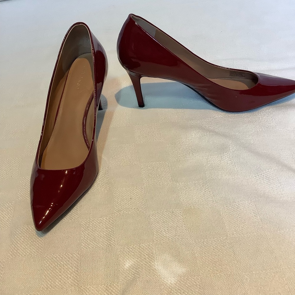 Calvn Klein Burgundy Women's Heels